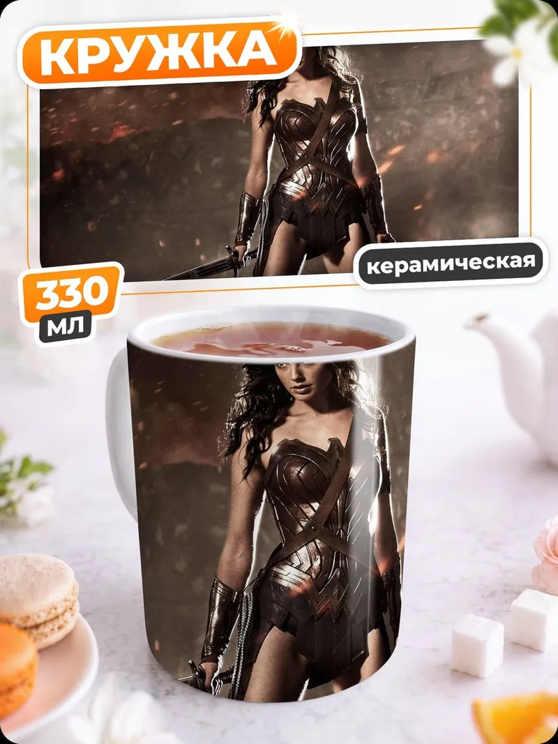 Кружка керамическая Чудо-женщина