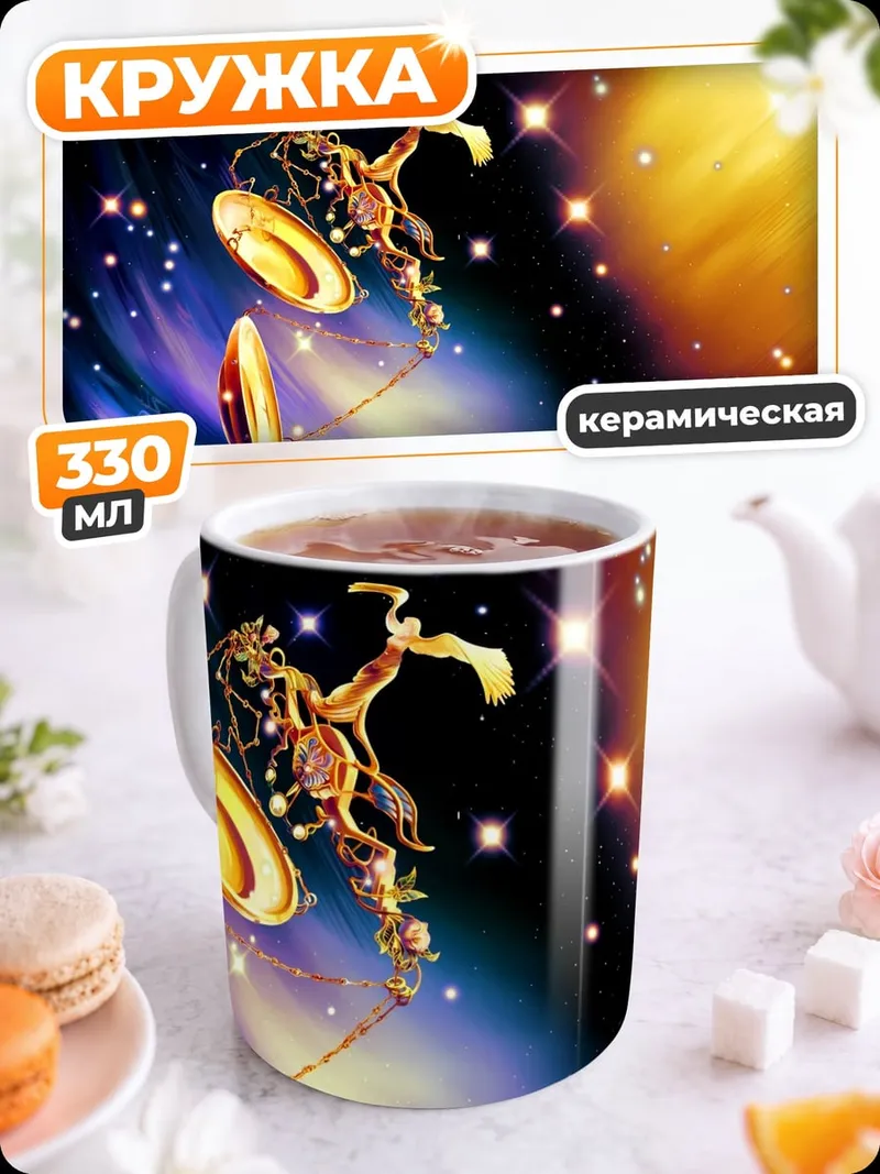 Кружка керамическая Космический воин