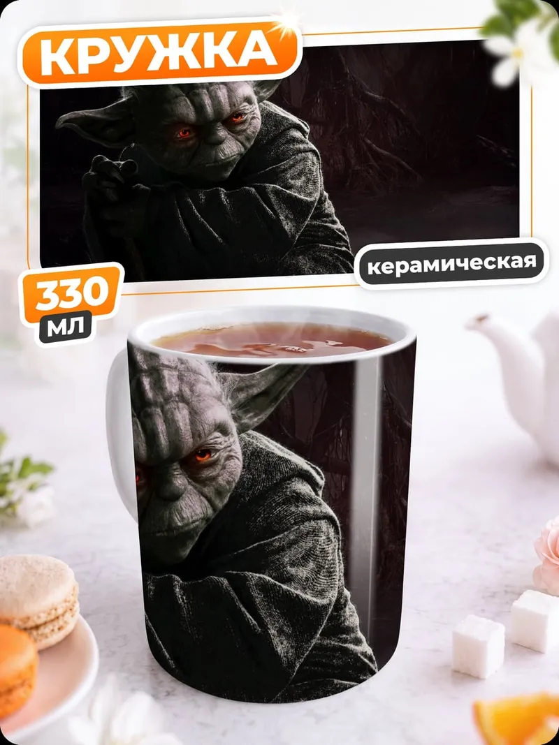 Кружка керамическая Йода Тёмная сторона