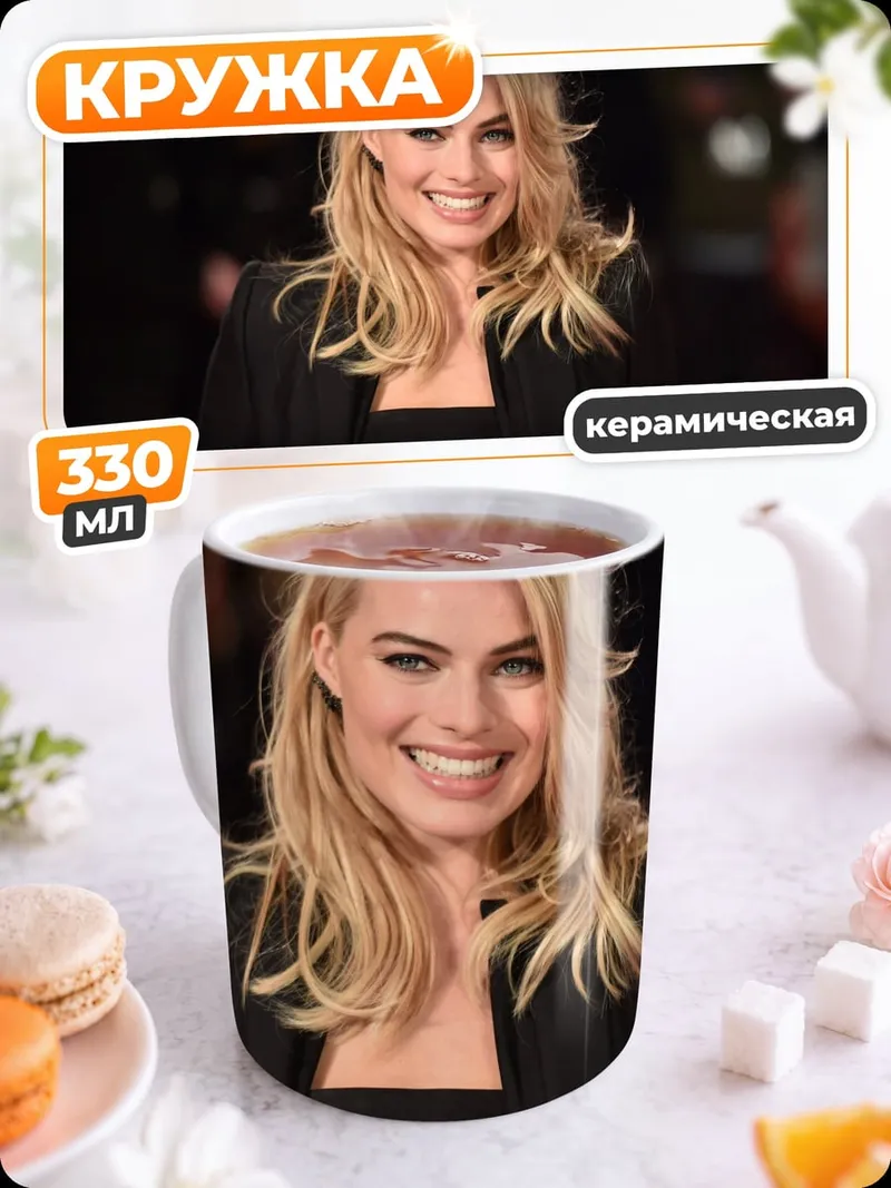 Кружка керамическая Марго Робби