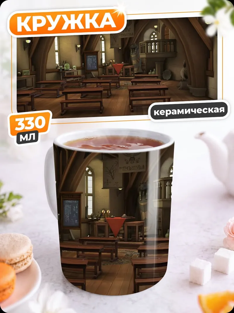 Кружка керамическая Старинная церковь