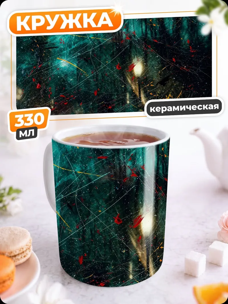 Кружка керамическая Абстрактный узор