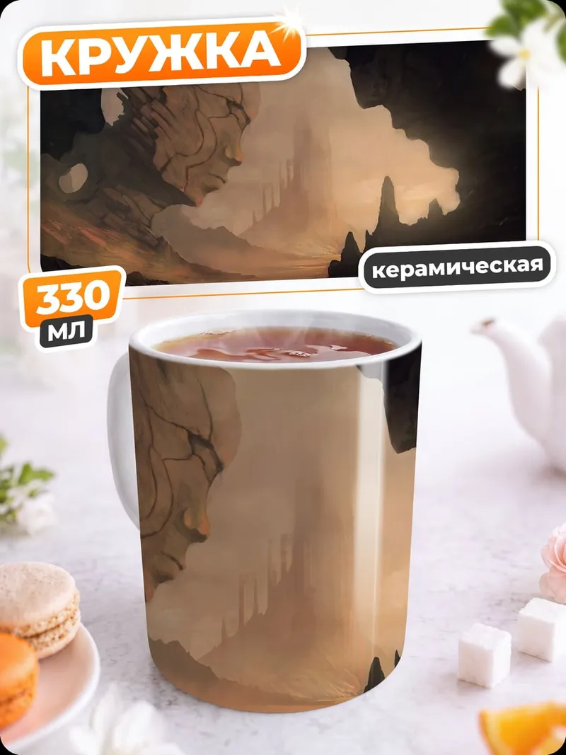 Кружка керамическая Фантастический пейзаж
