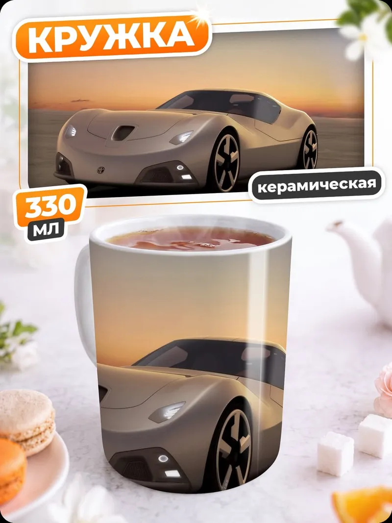 Кружка керамическая Спортивное авто