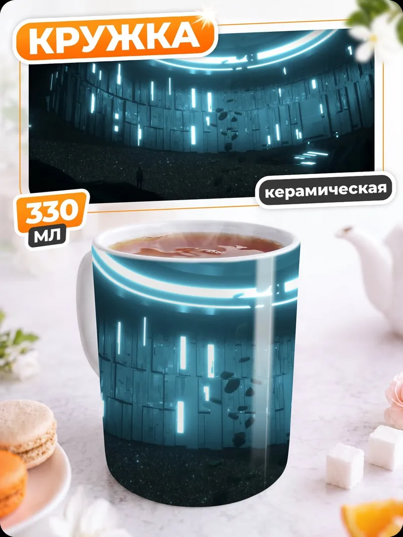 Кружка керамическая Неоновая пещера