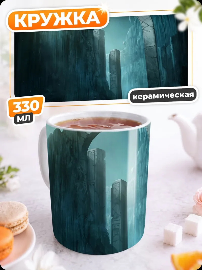 Кружка керамическая Ледяные руины