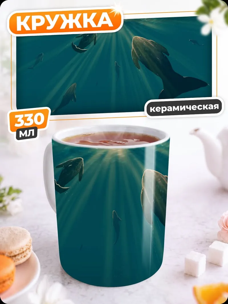 Кружка керамическая Подводный мир