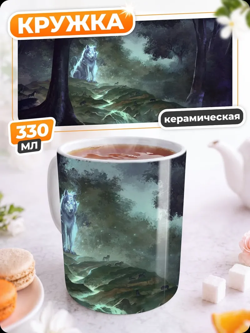 Кружка керамическая Дух леса