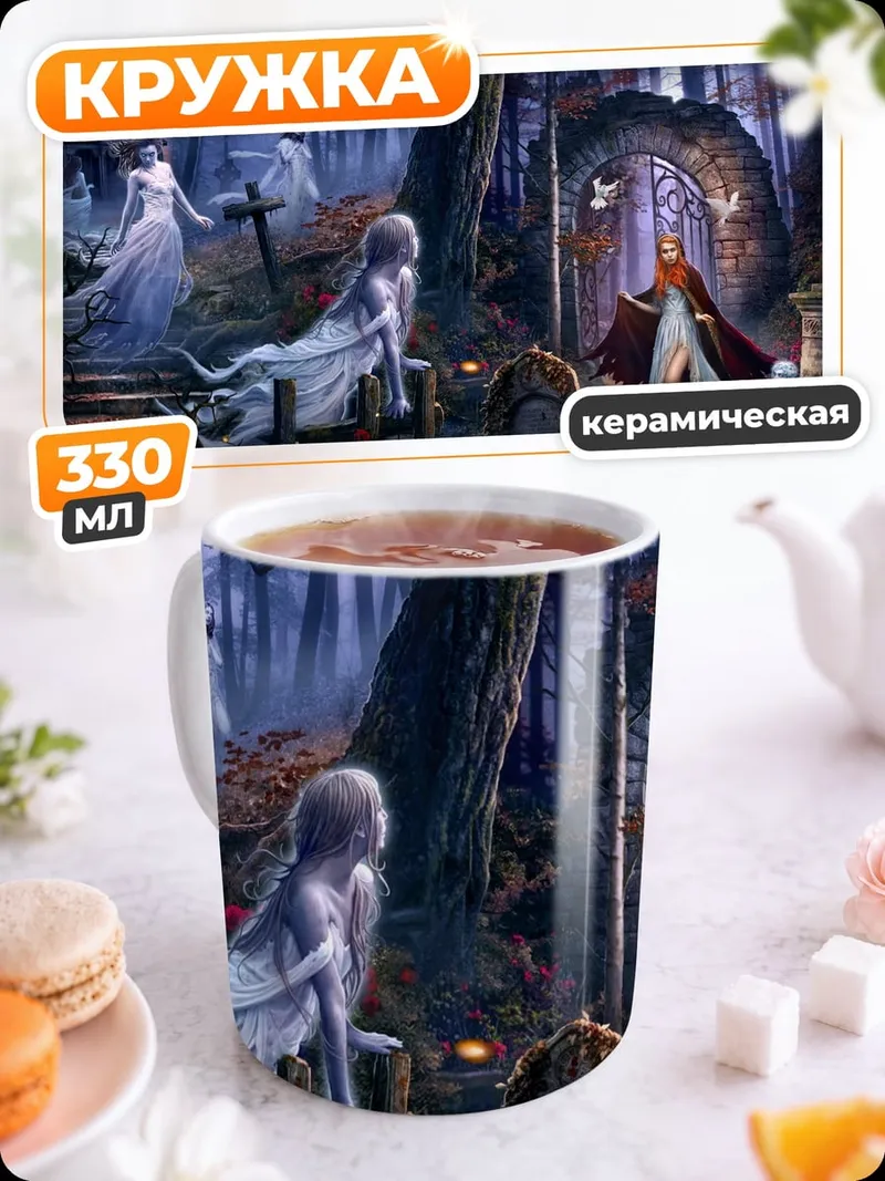 Кружка керамическая Призрачный лес