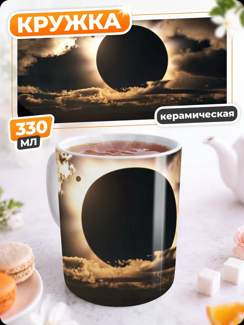 Кружка керамическая Солнечное затмение