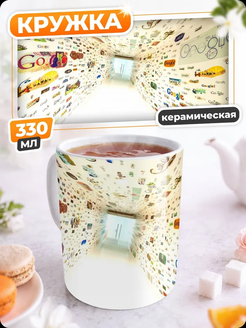 Кружка керамическая Логотипы Google