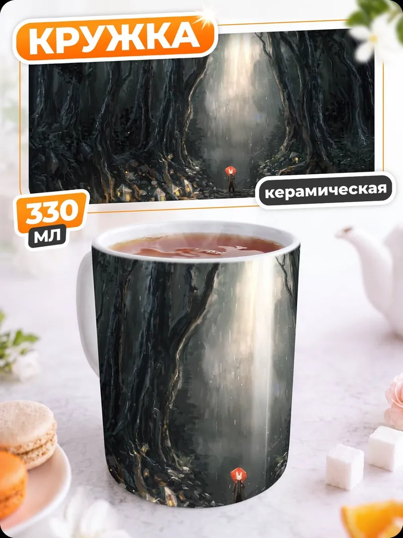 Кружка керамическая Зачарованный лес