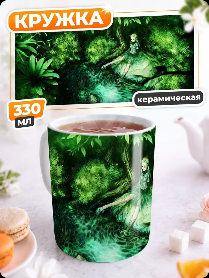 Кружка керамическая Лесная нимфа