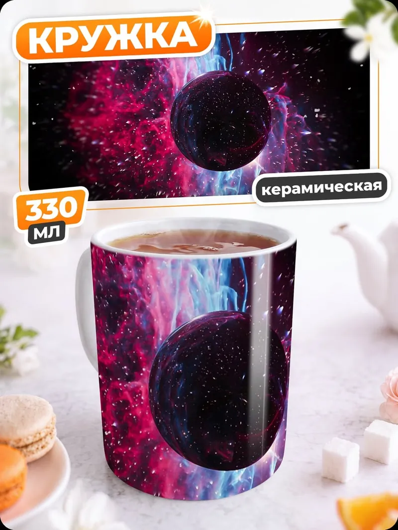 Кружка керамическая Космическая туманность
