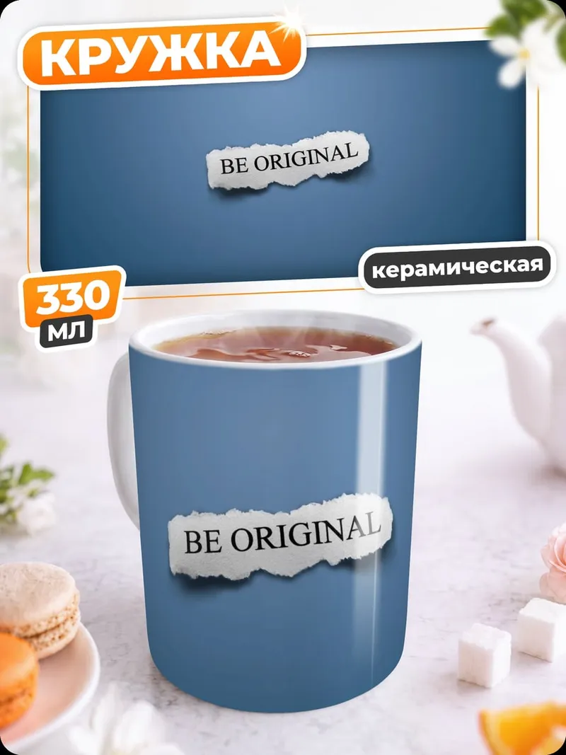 Кружка керамическая Будь оригинальным