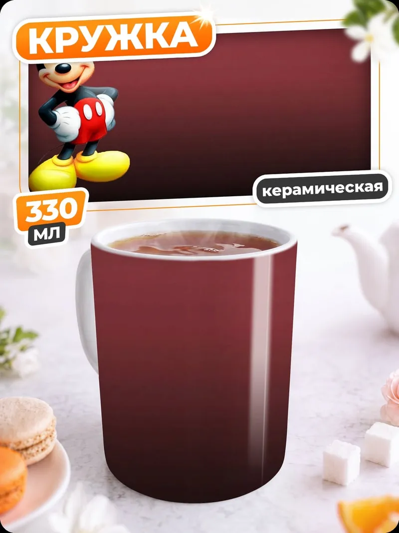 Кружка керамическая Микки Маус