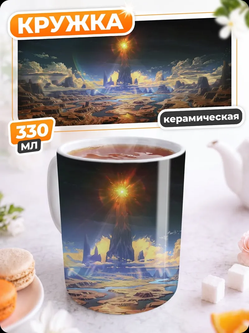 Кружка керамическая Фантастический пейзаж