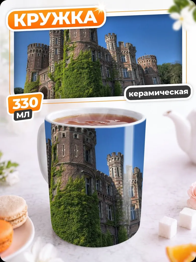 Кружка керамическая Заброшенный замок