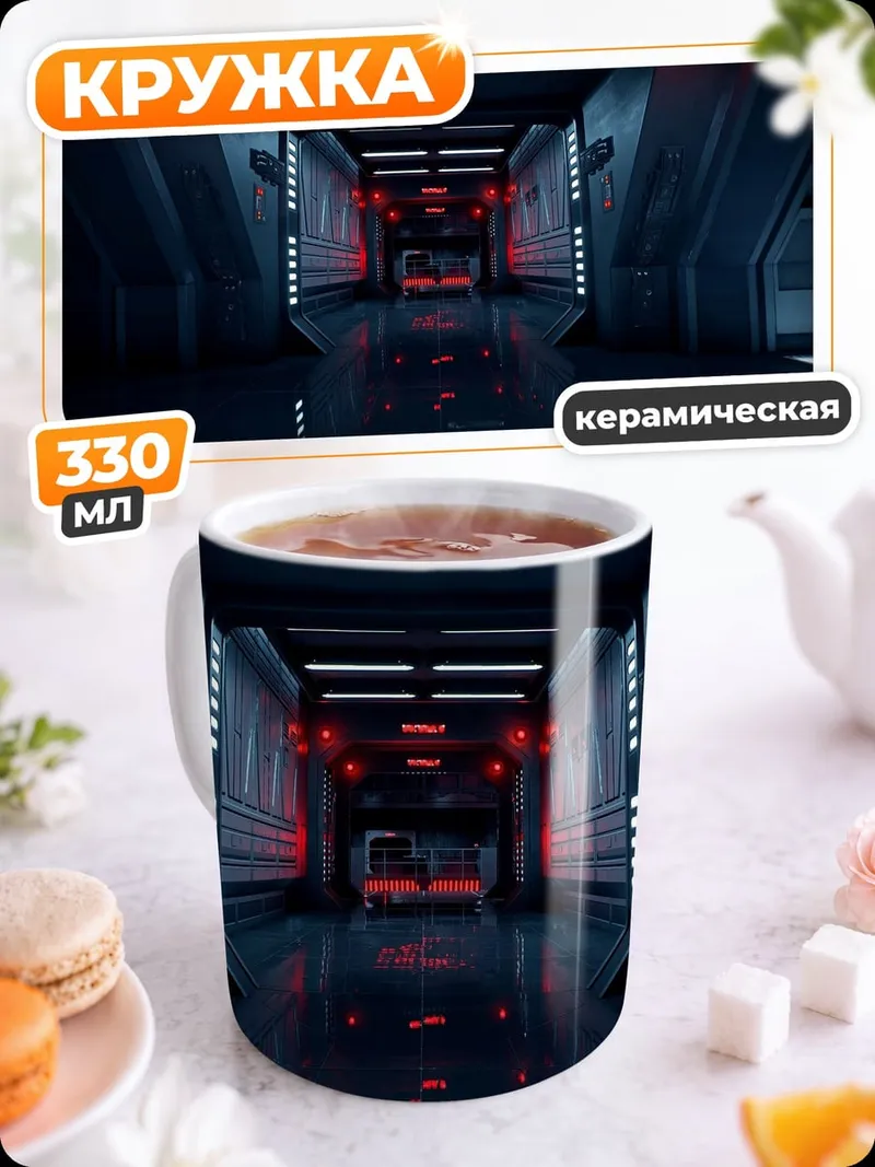 Кружка керамическая Космический коридор