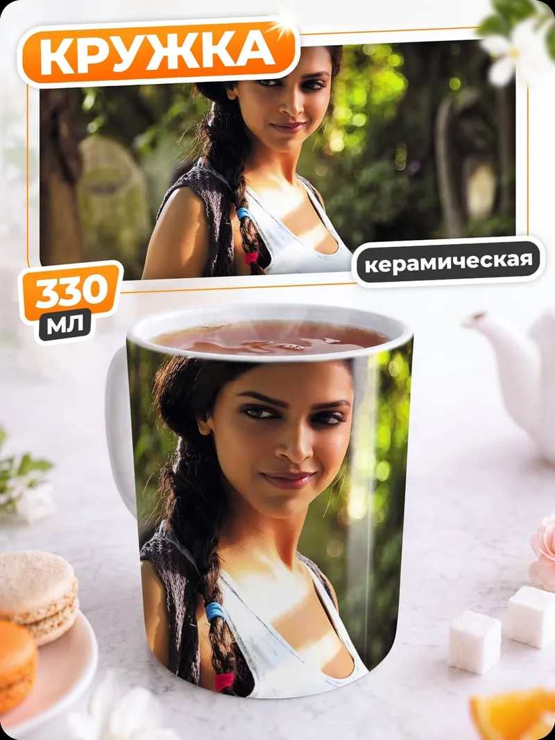 Кружка керамическая Девушка с камерой