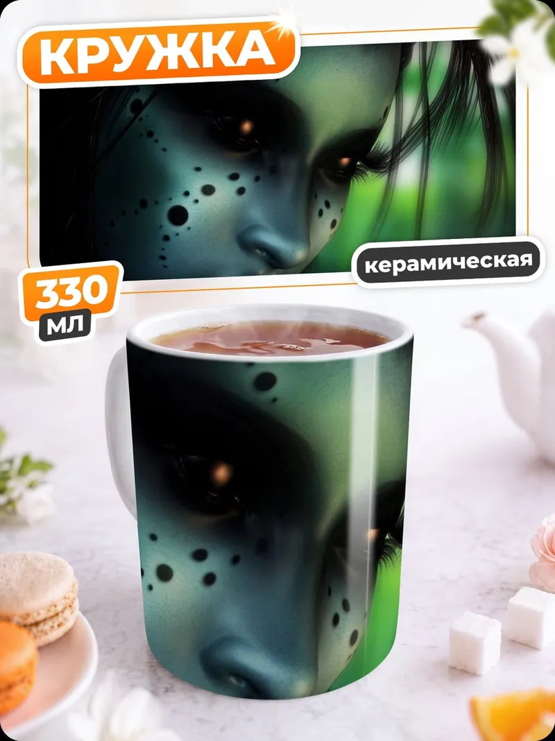 Кружка керамическая Лесная колдунья