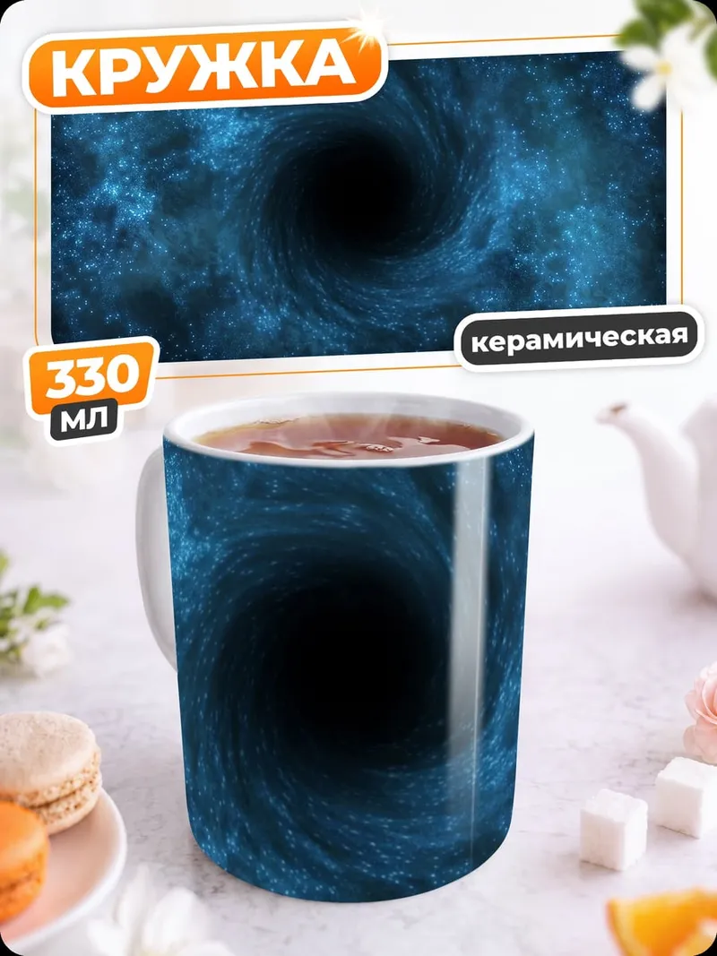 Кружка керамическая Черная дыра