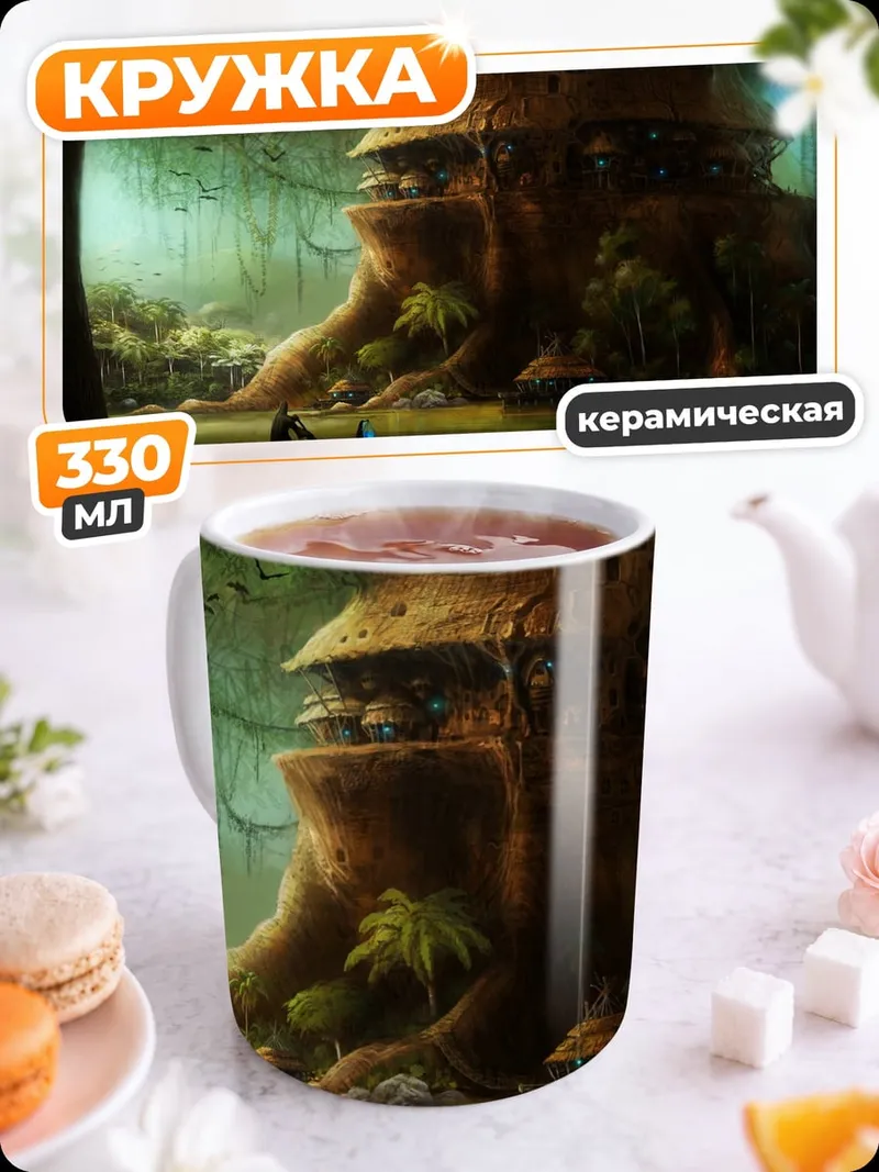 Кружка керамическая Сказочный лес