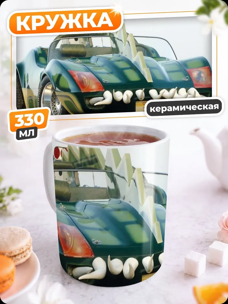 Кружка керамическая Машина монстр-трак