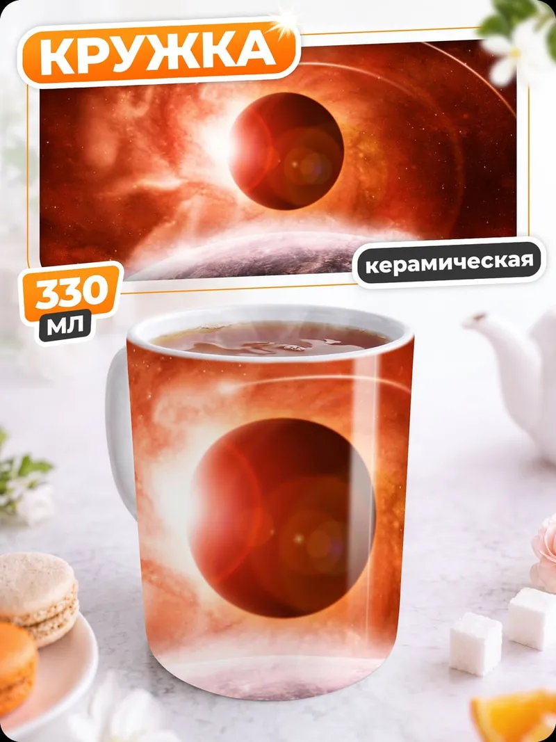 Кружка керамическая Красная планета