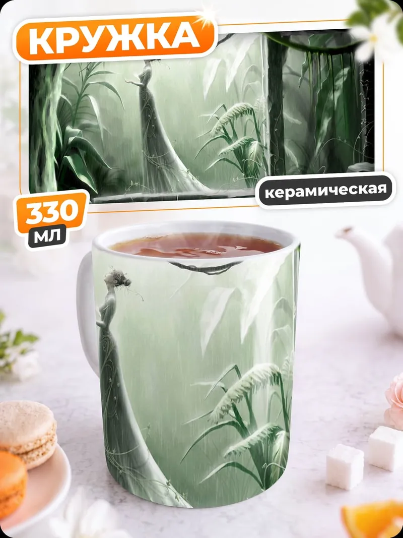 Кружка керамическая Затерянная в джунглях