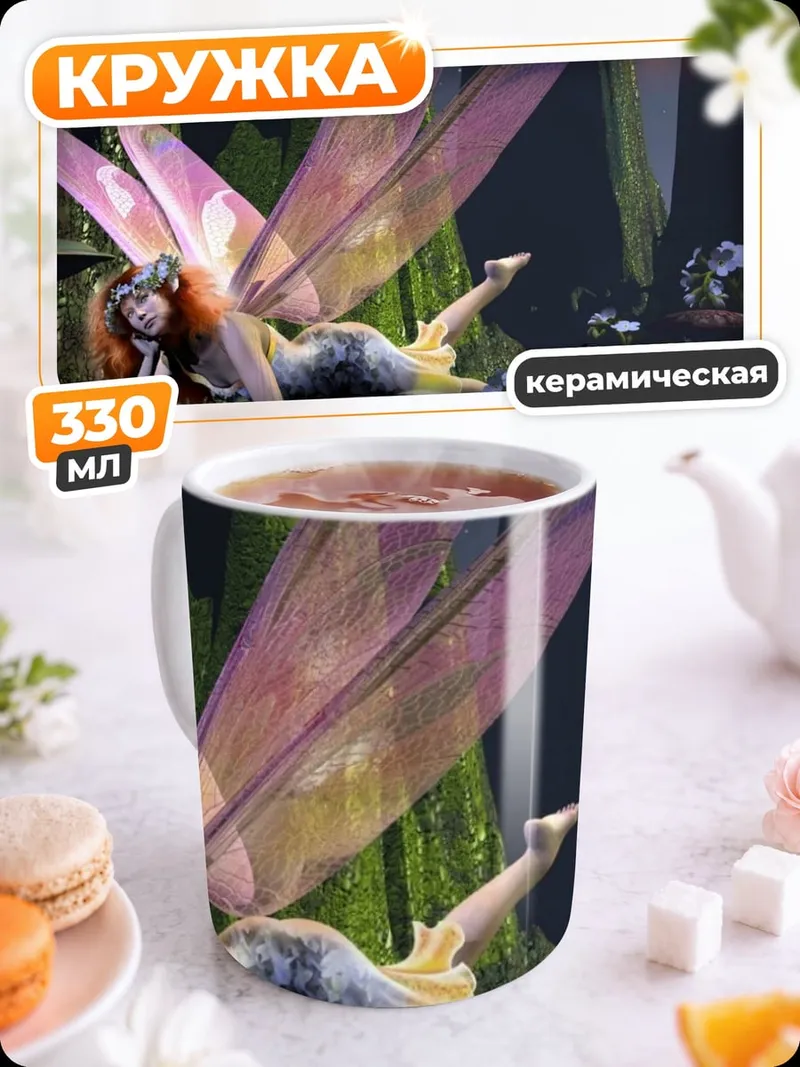 Кружка керамическая Лесная фея