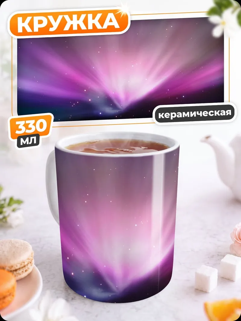 Кружка керамическая Космическая туманность