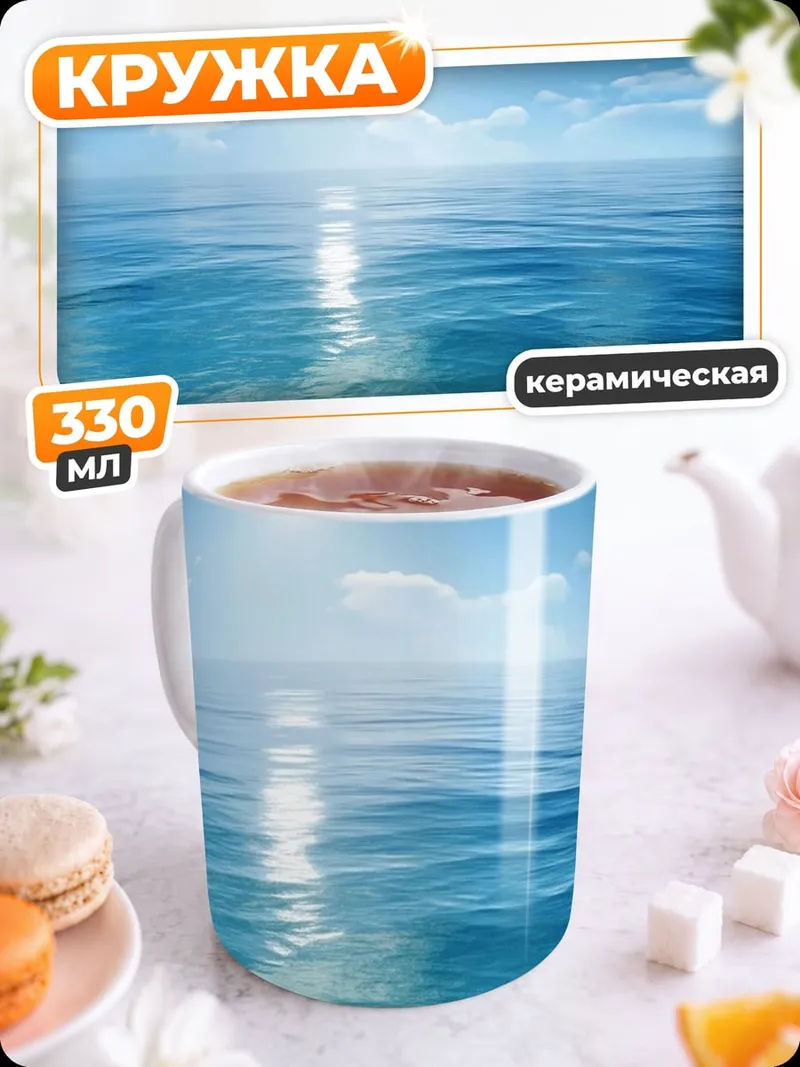 Кружка керамическая Безмятежное море