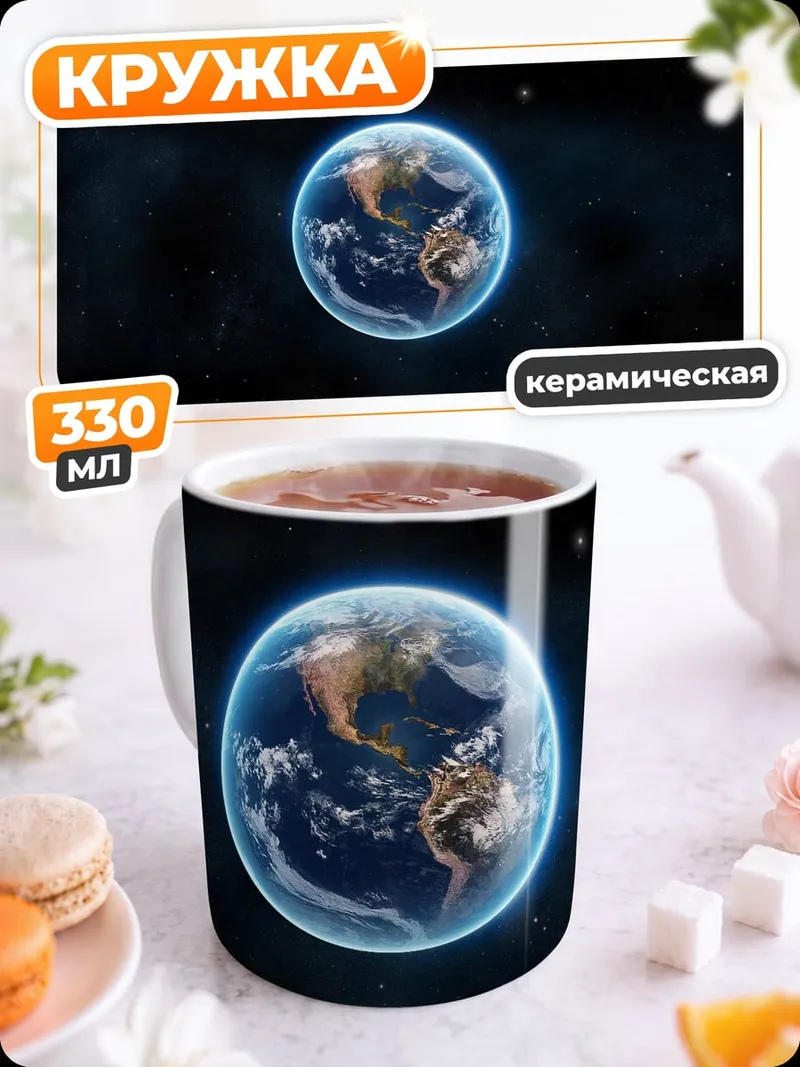 Кружка керамическая Планета Земля