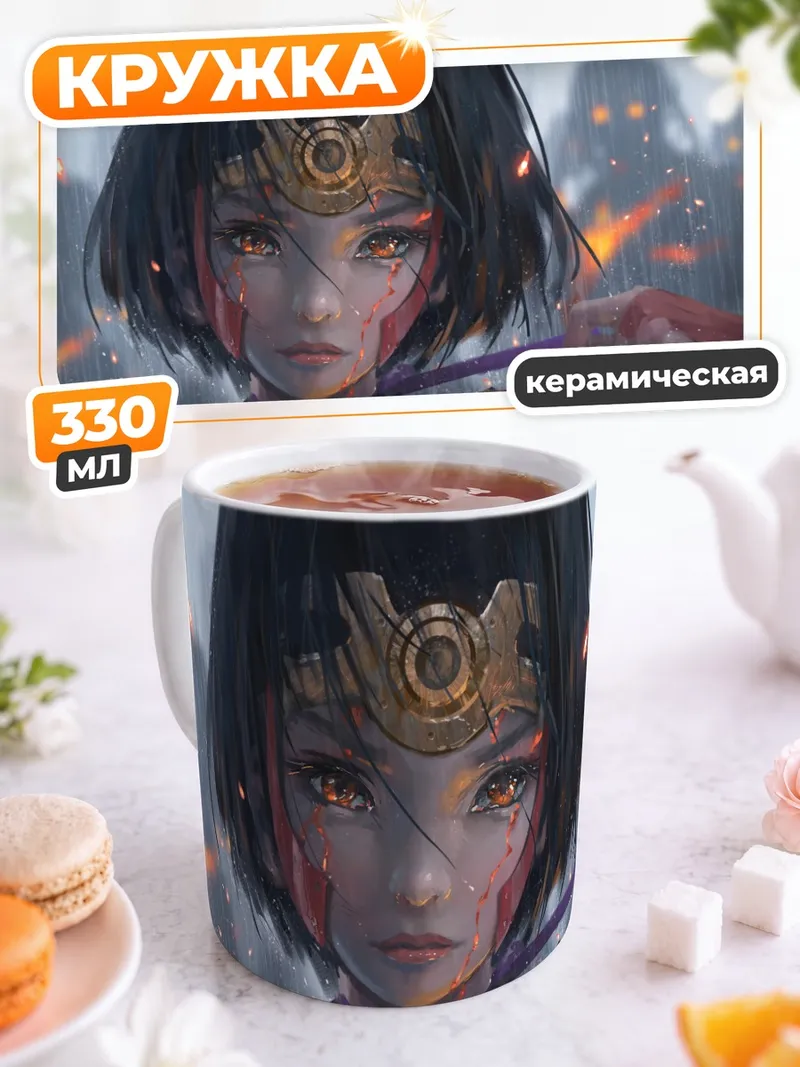 Кружка керамическая Мумэй в бою