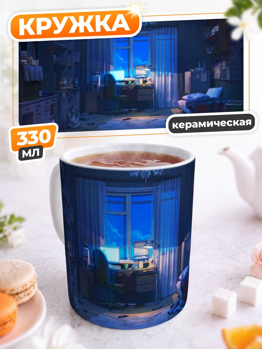Кружка керамическая Бесконечное лето в комнате