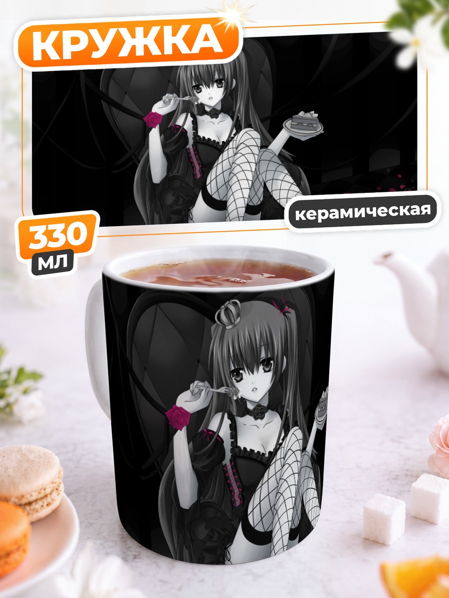 Кружка керамическая Мику Хацунэ в готике