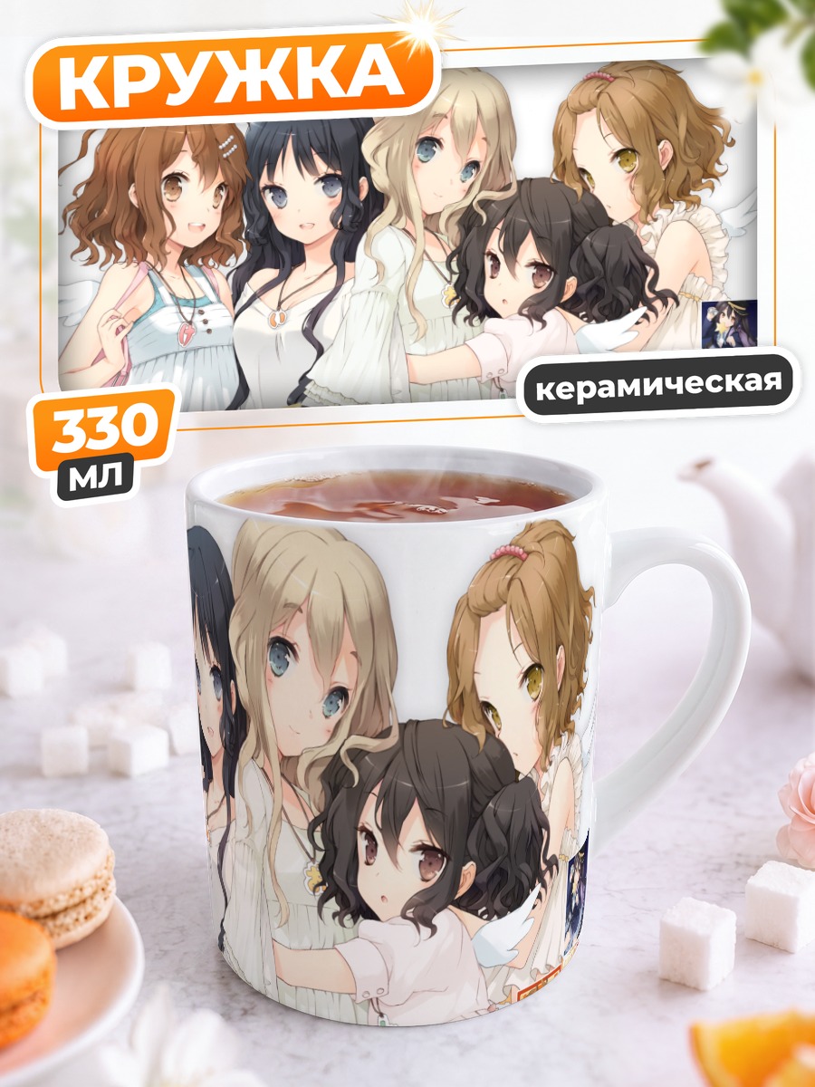 Кружка керамическая Девушки K-On!