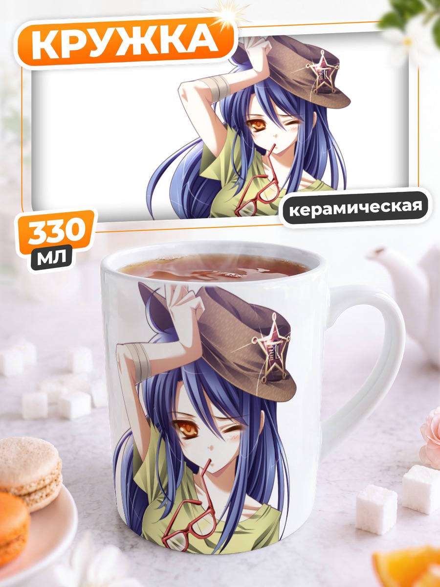 Кружка керамическая Мику Хацунэ в шляпе