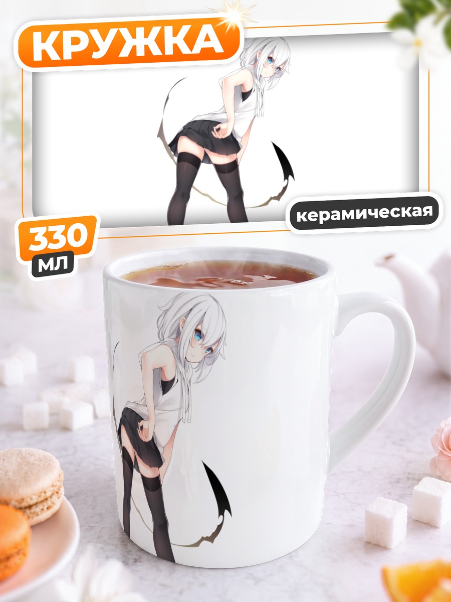 Кружка керамическая Ринго-тян в мини-юбке