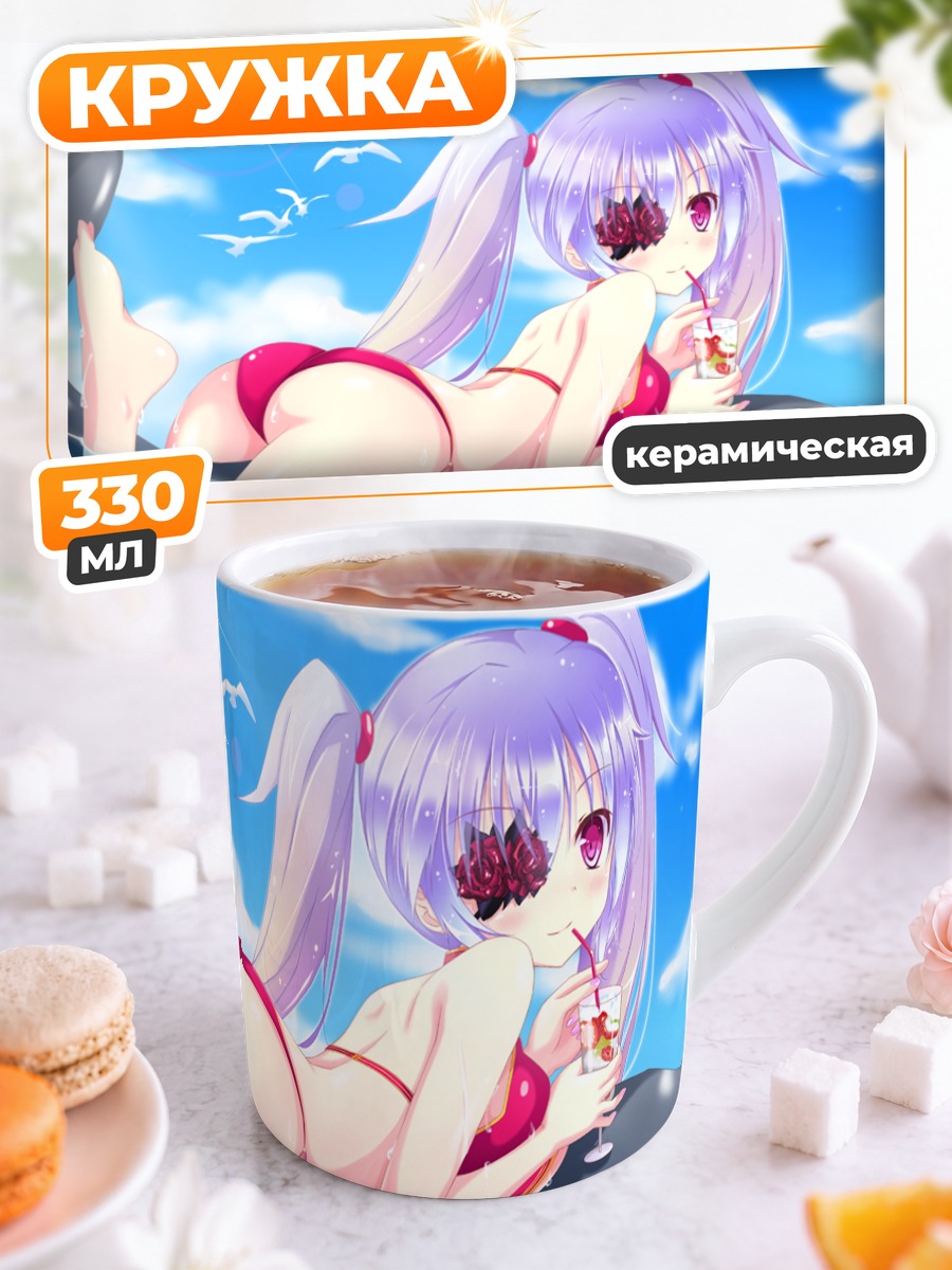 Кружка керамическая Мику Хацунэ на ките