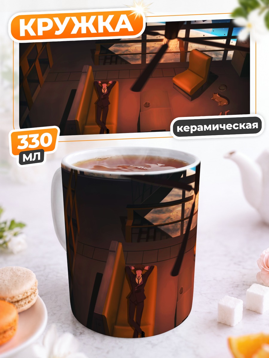 Кружка керамическая Спайк Шпигель в Ковбое Бибопе