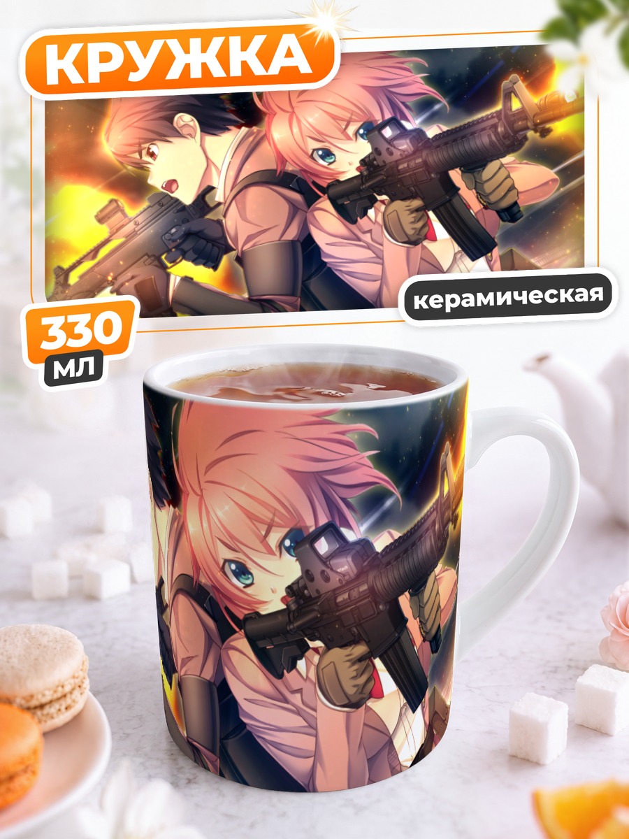 Кружка керамическая Саяка Канзаки в бою