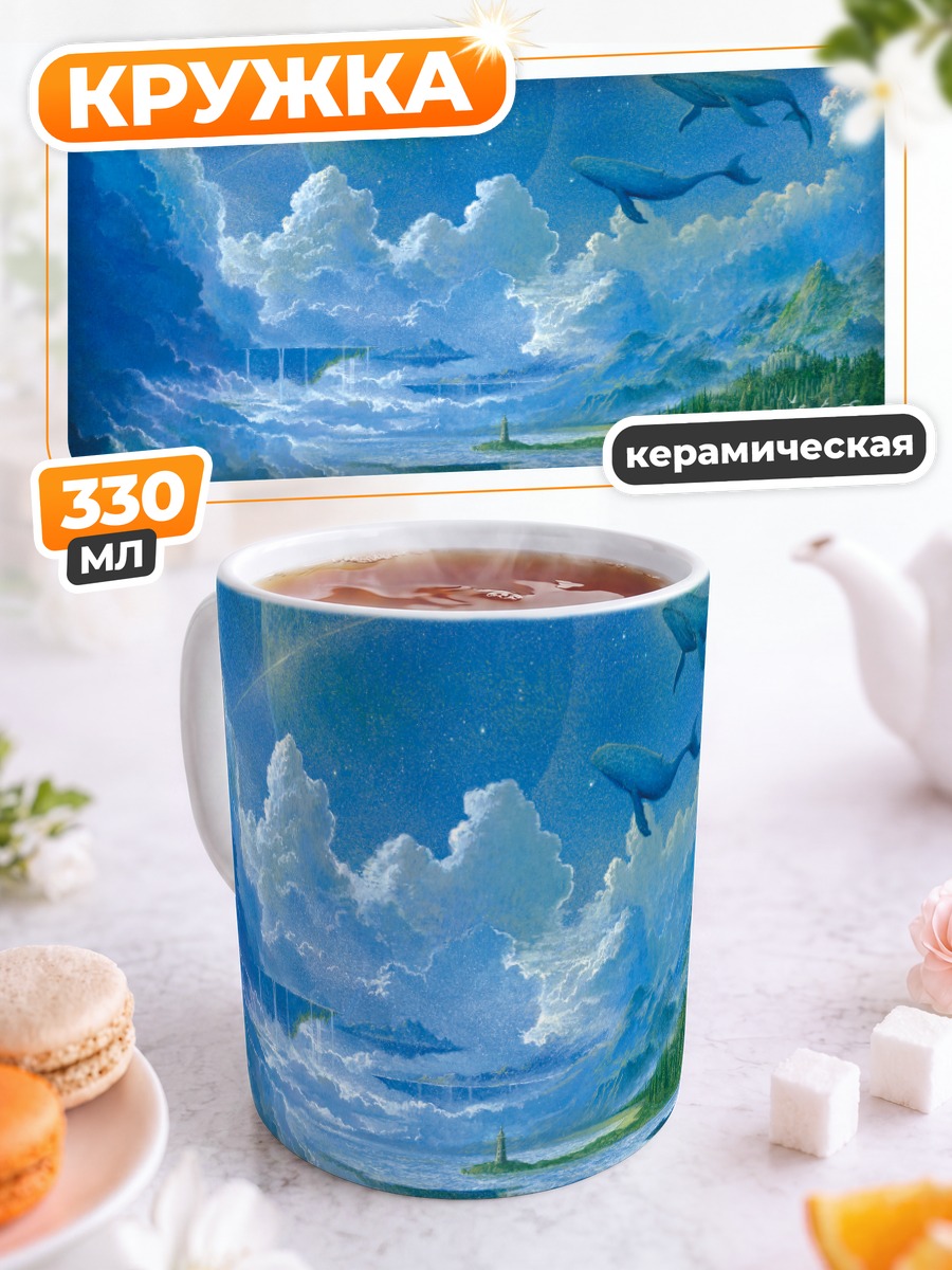 Кружка керамическая Космический водопад