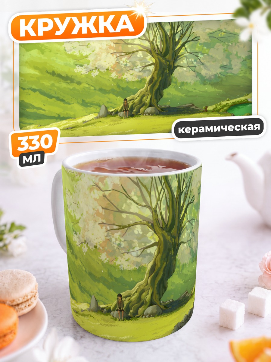 Кружка керамическая Цветение сакуры