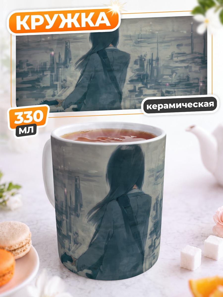 Кружка керамическая Лэйн Ивакура с гитарой