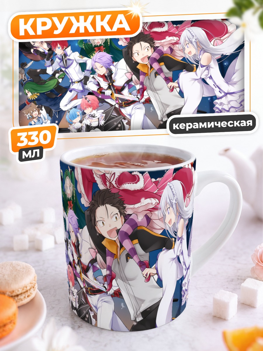 Кружка керамическая Герои Re:Zero