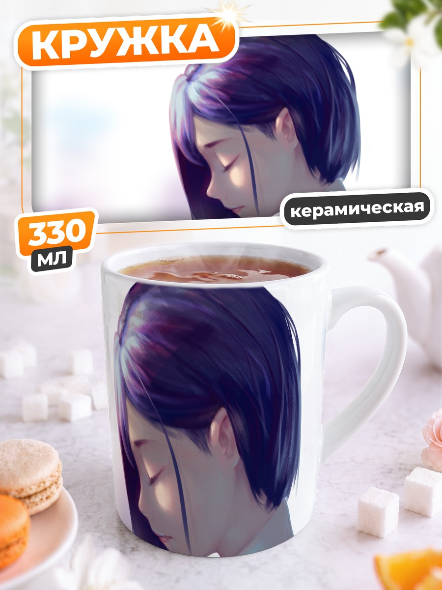 Кружка керамическая Ичиго в задумчивости