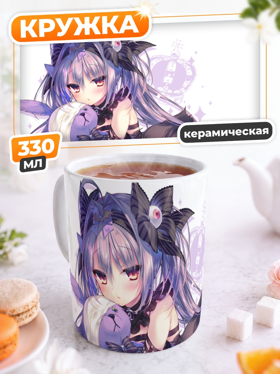 Кружка керамическая Медама Руби-сама с зайцем