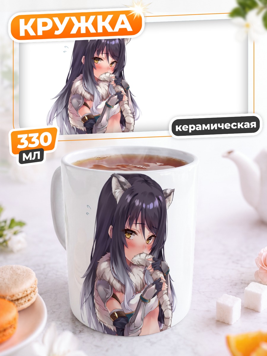 Кружка керамическая Сиори Касивадзаки в образе кошки